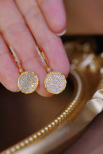 Load image into Gallery viewer, LUOWEND 18K Yellow Gold Real Natural Diamond Earrings for Women