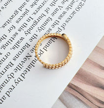 Load image into Gallery viewer, LUOWEND 18K Yellow Gold Real Natural Diamond Ring for Women