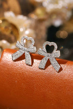 Load image into Gallery viewer, LUOWEND 18K White Gold Natural Diamond Earrings for Women