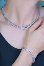Load image into Gallery viewer, LUOWEND 18K White Gold Real Natural Diamond Necklace for Women
