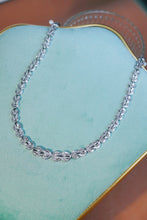 Load image into Gallery viewer, LUOWEND 18K White Gold Real Natural Diamond Necklace for Women