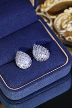 Load image into Gallery viewer, LUOWEND 18K White Gold Real Natural Diamond Stud Earrings for Women
