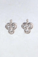 Load image into Gallery viewer, LUOWEND 18K White Gold Natural Diamond Earrings for Women