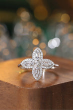Load image into Gallery viewer, LUOWEND 18K White Gold Natural Diamond Ring for Women