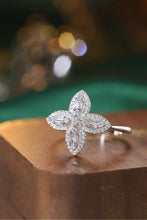 Load image into Gallery viewer, LUOWEND 18K White Gold Natural Diamond Ring for Women