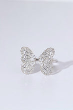 Load image into Gallery viewer, LUOWEND 18K White Gold Natural Diamond Ring for Women