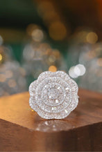 Load image into Gallery viewer, LUOWEND 18K White Gold Natural Diamond Ring for Women