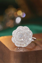 Load image into Gallery viewer, LUOWEND 18K White Gold Natural Diamond Ring for Women