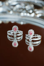 Load image into Gallery viewer, LUOWEND 18K White Gold Natural Pink Diamond Ring for Women