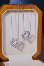Load image into Gallery viewer, LUOWEND 18K White Gold Real Natural Diamond Pendant Necklace for Women