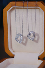 Load image into Gallery viewer, LUOWEND 18K White Gold Real Natural Diamond Pendant Necklace for Women