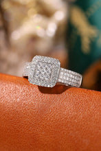 Load image into Gallery viewer, LUOWEND 18K White Gold Natural Diamond Ring for Women