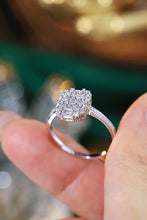 Load image into Gallery viewer, LUOWEND 18K White Gold Natural Diamond Ring for Women