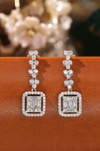 Load image into Gallery viewer, LUOWEND 18K White Gold Natural Diamond Earrings for Women