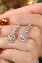 Load image into Gallery viewer, LUOWEND 18K White Gold Natural Diamond Earrings for Women