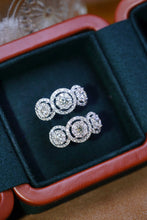Load image into Gallery viewer, LUOWEND 18K White Gold Real Natural Diamond Ring for Women