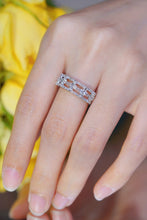 Load image into Gallery viewer, LUOWEND 18K White Gold Real Natural Diamond Ring for Women