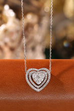 Load image into Gallery viewer, LUOWEND 18K White Gold Natural Diamond Necklace for Women