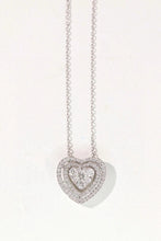 Load image into Gallery viewer, LUOWEND 18K White Gold Natural Diamond Necklace for Women