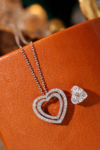 Load image into Gallery viewer, LUOWEND 18K White Gold Natural Diamond Necklace for Women