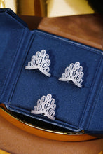 Load image into Gallery viewer, LUOWEND 18K White Gold Real Natural Diamond Ring for Women