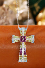 Load image into Gallery viewer, LUOWEND 18K White Gold Natural Tourmaline Necklace for Women
