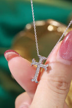 Load image into Gallery viewer, LUOWEND 18K White Gold Natural Diamond Necklace for Women