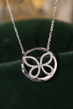 Load image into Gallery viewer, LUOWEND 18K White Gold Natural Diamond Necklace for Women