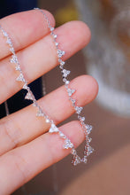 Load image into Gallery viewer, LUOWEND 18K White Gold Real Natural Diamond Necklace for Women