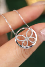 Load image into Gallery viewer, LUOWEND 18K White Gold Natural Diamond Necklace for Women