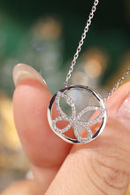 Load image into Gallery viewer, LUOWEND 18K White Gold Natural Diamond Necklace for Women