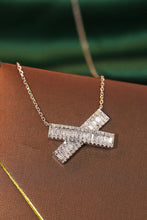 Load image into Gallery viewer, LUOWEND 18K White Gold Natural Diamond Necklace for Women