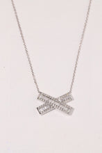 Load image into Gallery viewer, LUOWEND 18K White Gold Natural Diamond Necklace for Women