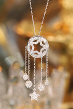 Load image into Gallery viewer, LUOWEND 18K White Gold Natural Diamond Necklace for Women