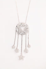 Load image into Gallery viewer, LUOWEND 18K White Gold Natural Diamond Necklace for Women