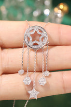 Load image into Gallery viewer, LUOWEND 18K White Gold Natural Diamond Necklace for Women