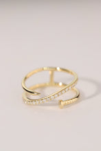 Load image into Gallery viewer, LUOWEND 18K Yellow Gold Natural Diamond Ring for Women