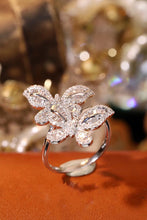 Load image into Gallery viewer, LUOWEND 18K White Gold Natural Diamond Ring for Women