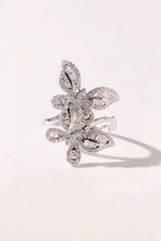 Load image into Gallery viewer, LUOWEND 18K White Gold Natural Diamond Ring for Women