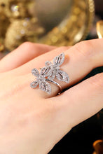 Load image into Gallery viewer, LUOWEND 18K White Gold Natural Diamond Ring for Women