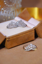 Load image into Gallery viewer, LUOWEND 18K White Gold Real Natural Diamond Ring for Women