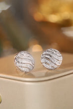 Load image into Gallery viewer, LUOWEND 18K White Gold Natural Diamond Earrings for Women