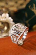 Load image into Gallery viewer, LUOWEND 18K White Gold Natural Diamond Ring for Women