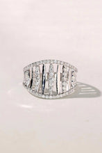 Load image into Gallery viewer, LUOWEND 18K White Gold Natural Diamond Ring for Women
