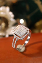 Load image into Gallery viewer, LUOWEND 18K White Gold Natural Diamond Ring for Women
