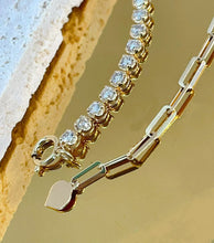 Load image into Gallery viewer, LUOWEND 18K White/Yellow/Rose Gold Fine Jewelry Real Natural Diamond Bracelet for Women
