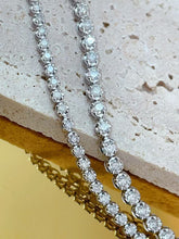 Load image into Gallery viewer, LUOWEND 18K White/Yellow/Rose Gold Fine Jewelry Real Natural Diamond Bracelet for Women