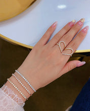Load image into Gallery viewer, LUOWEND 18K White/Yellow/Rose Gold Fine Jewelry Real Natural Diamond Bracelet for Women