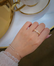 Load image into Gallery viewer, LUOWEND 18K White/Yellow/Rose Gold Fine Jewelry Real Natural Diamond Bracelet for Women