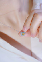 Load image into Gallery viewer, LUOWEND 18K White Gold Real Natural Diamond Pendant Necklace for Women